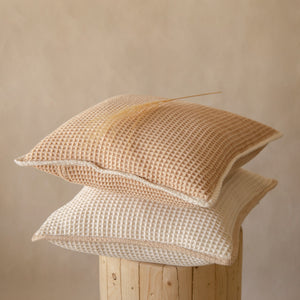 Pique Waffle Outline Cushion Cover