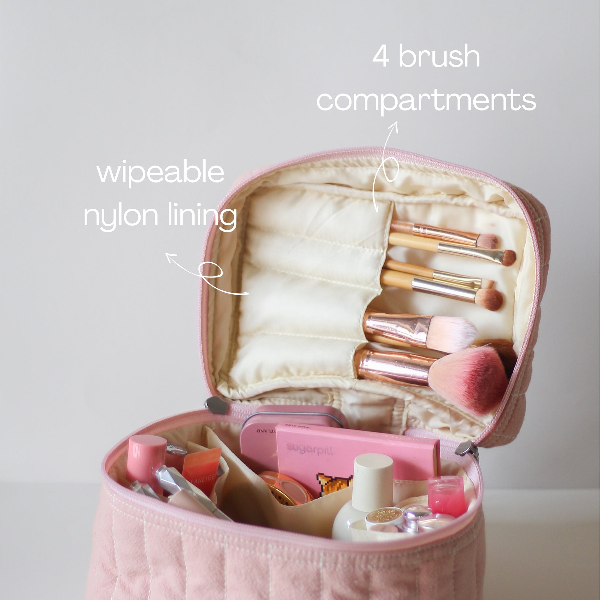 Sorbet 'The Blush Supply' Makeup Vanity Pouch (midi)