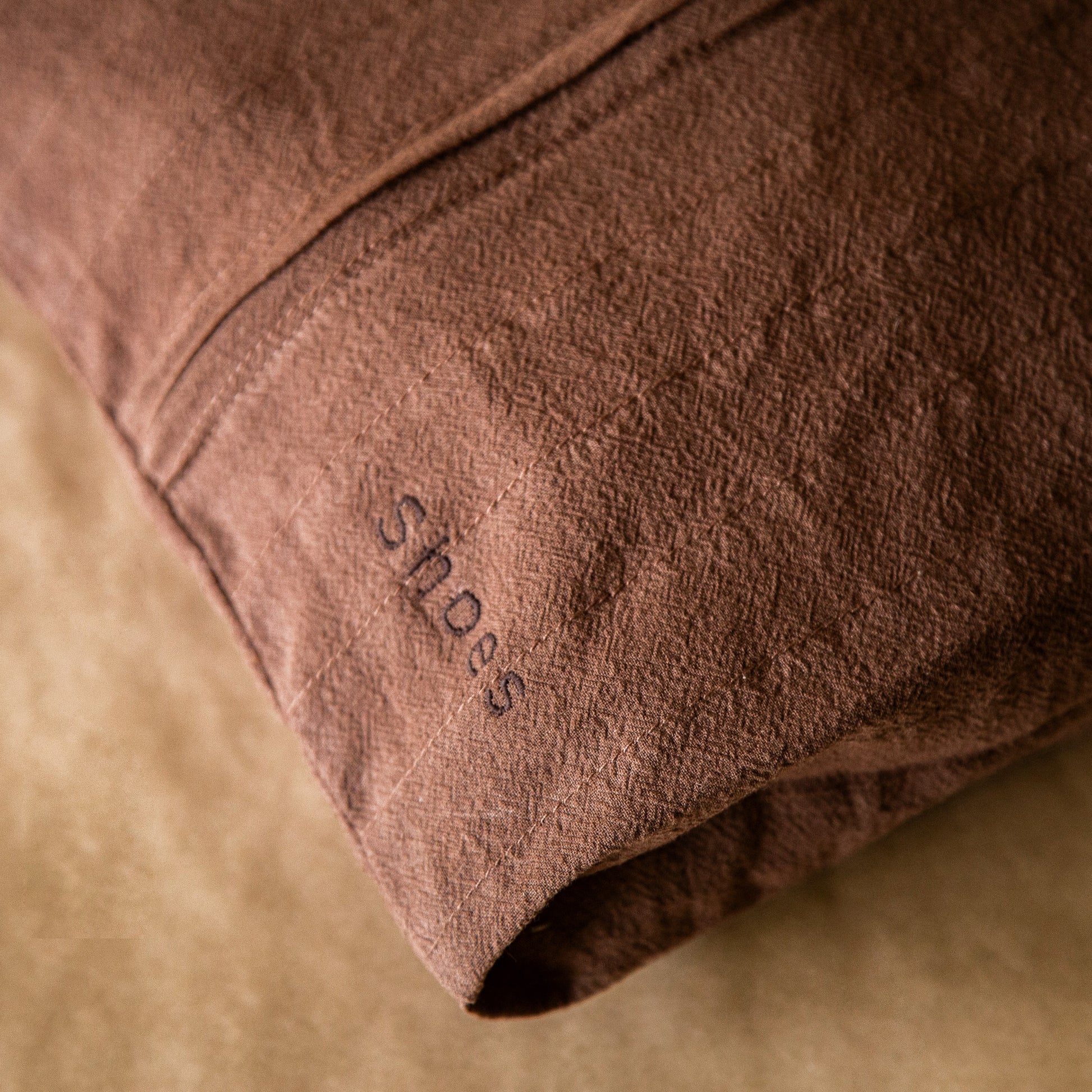 Espresso Crinkle Packing Duo (shoe bag + laundry bag)
