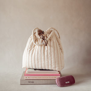 Rosette Ruched Bag