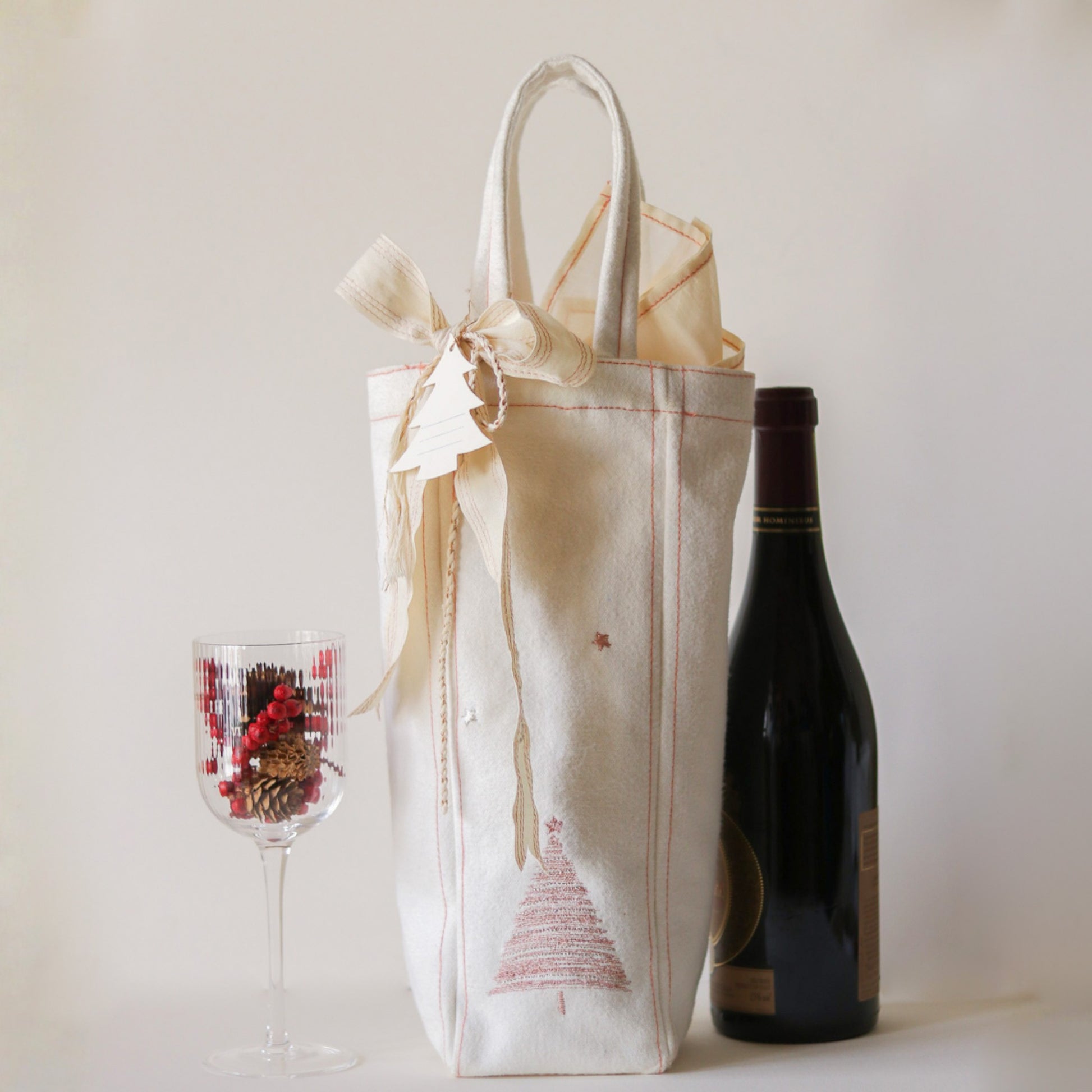 Holiday Wine Bag