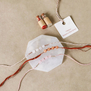 Crystal Harmony Rakhi Trio  (3 rakhis)
