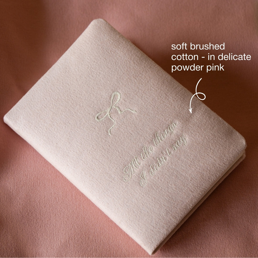 Soft Bow Cushioned Journal | Valentines Gift