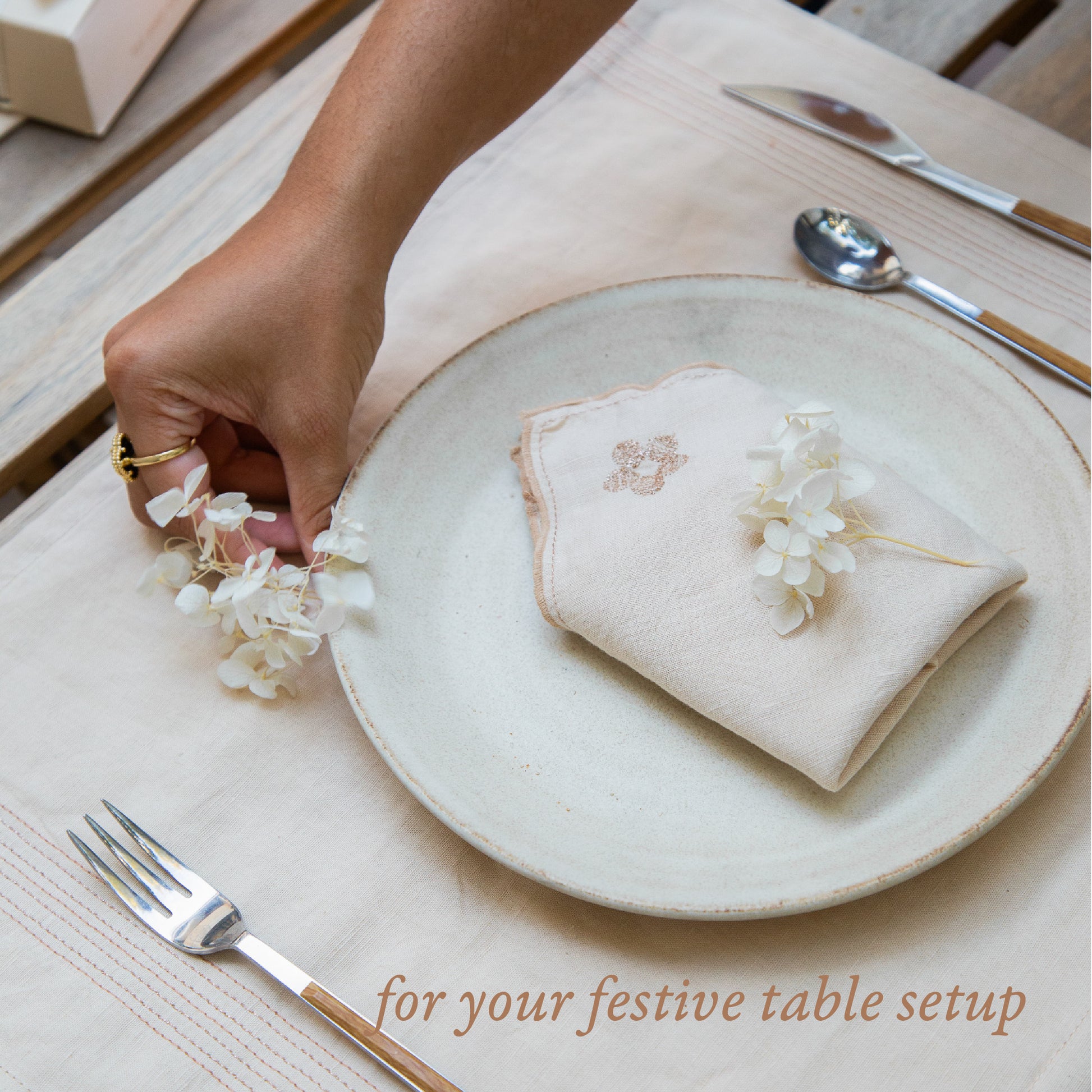 Lico Flora Dinner Napkins (pack of 4)
