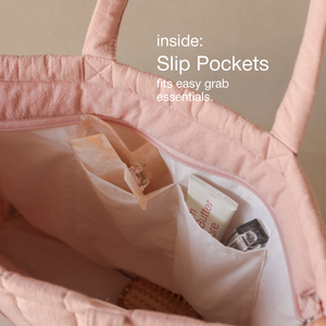 Crinkle Stripe Tote Bag