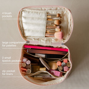 Sorbet 'The Blush Supply' Makeup Vanity Pouch