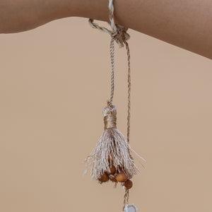 Assorted Sacred Bead Rakhi Set (3 rakhis, 3 lumbas)