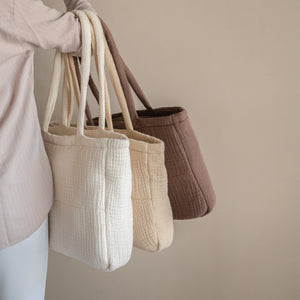 Fyra Grid Tote - Espresso