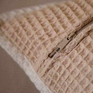 Pique Waffle Outline Cushion Cover