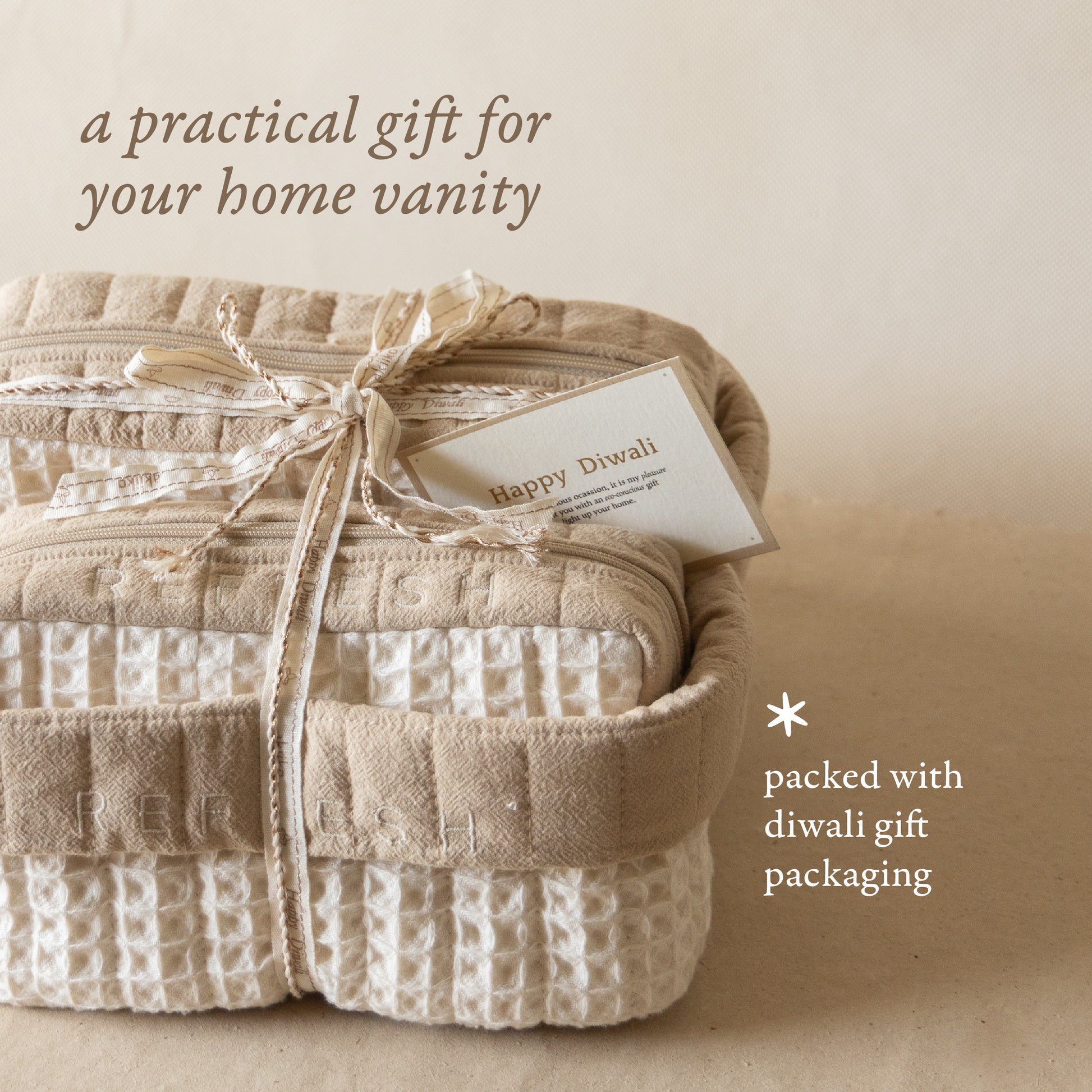 Refresh: Waffle Pouch Gift Set for Diwali