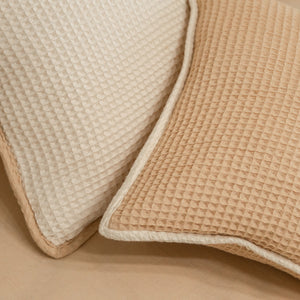 Pique Waffle Outline Cushion Cover