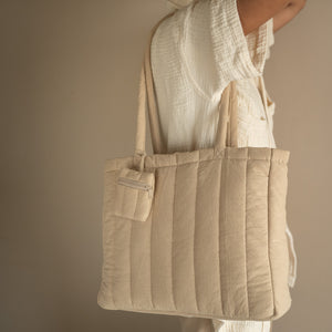 Crinkle Stripe Tote