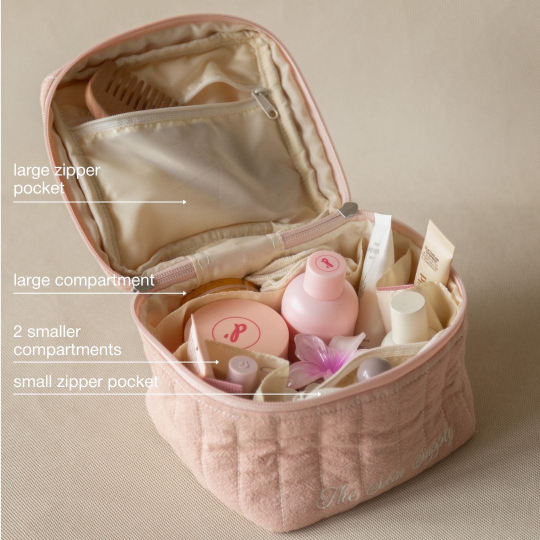 Sorbet ‘The Skin Supply’ Square Vanity pouch