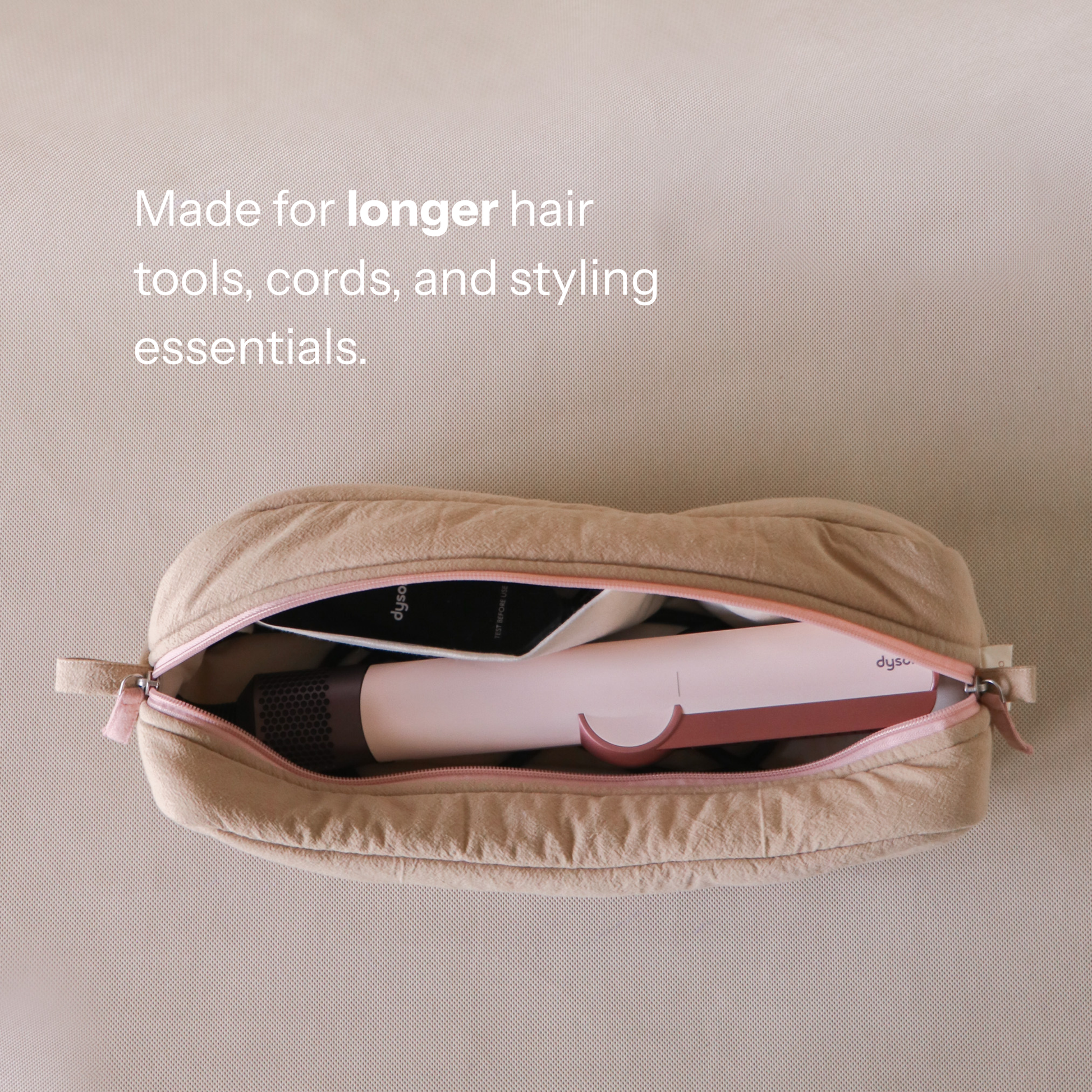 Puff Longer Pouch for Hair Supplies