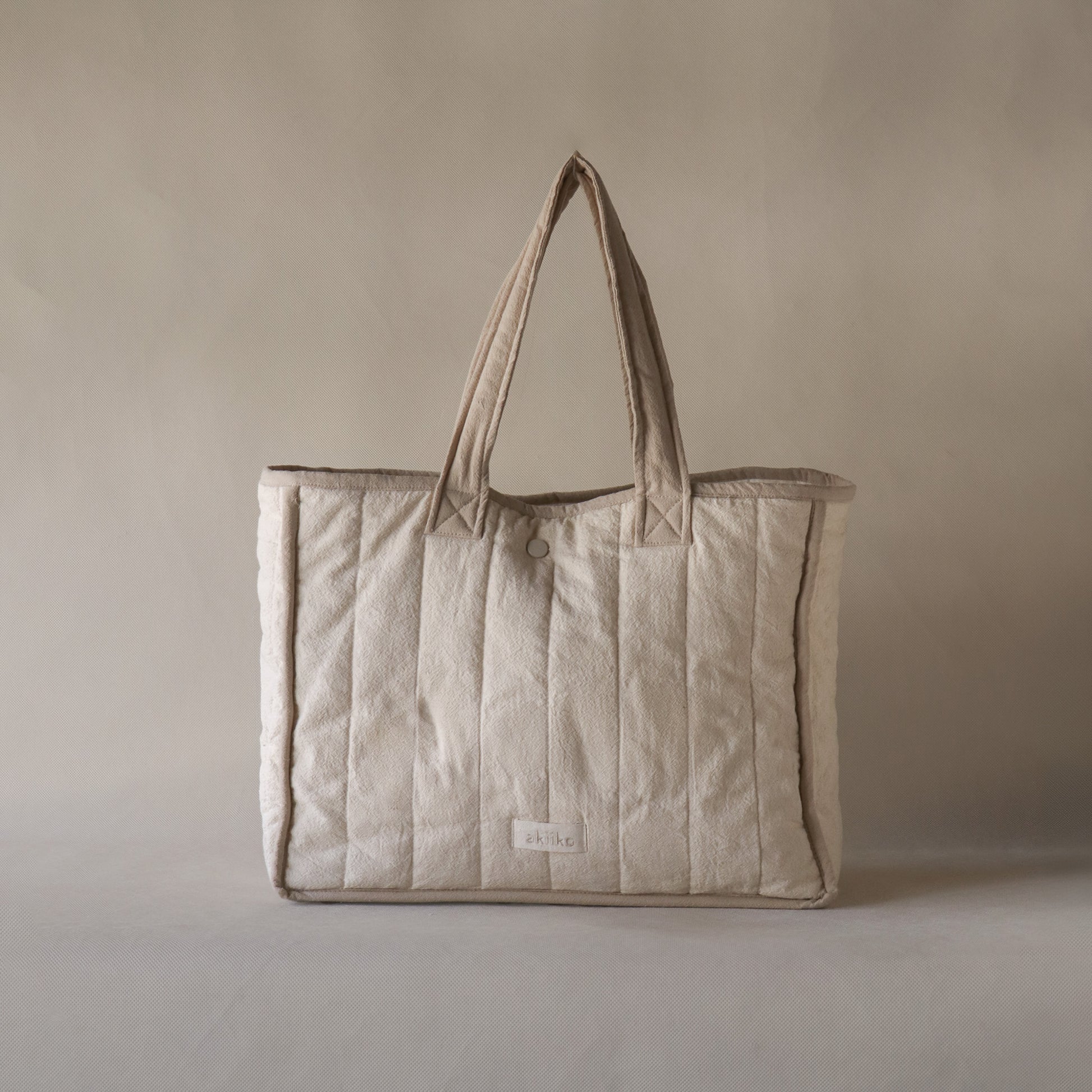 Crinkle Outline Tote Bag - akiiko 6