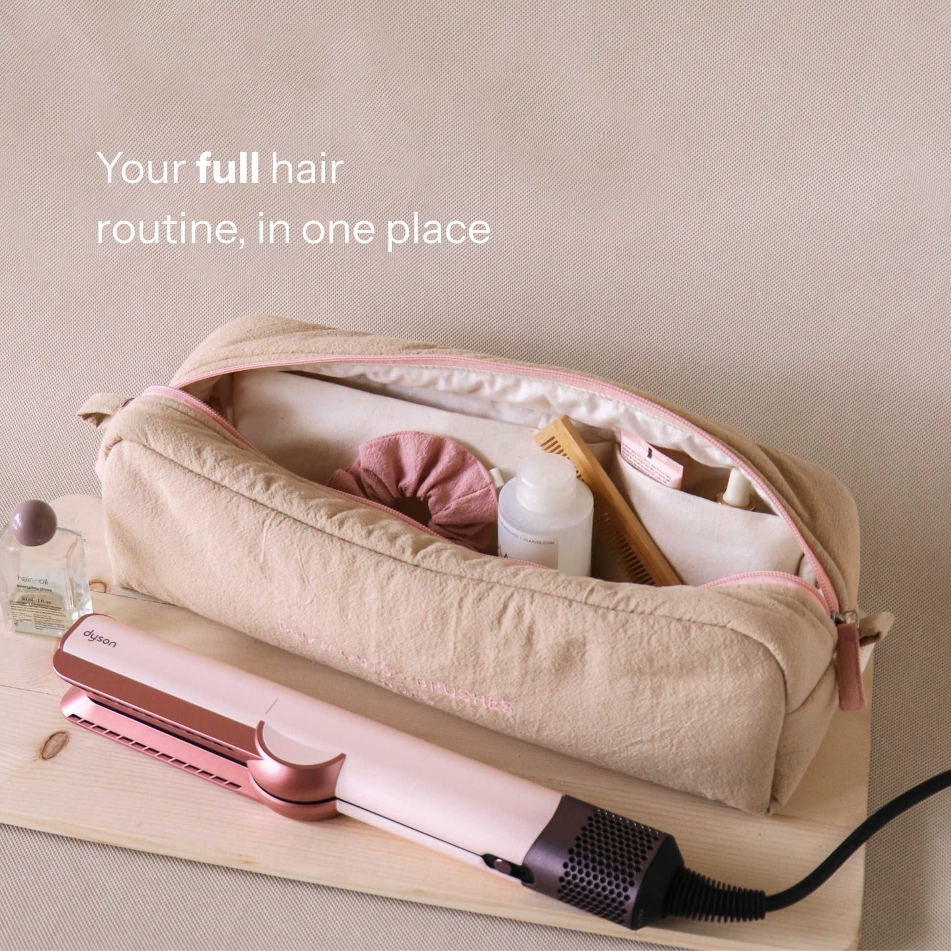 Puff Longer Pouch for Hair Supplies
