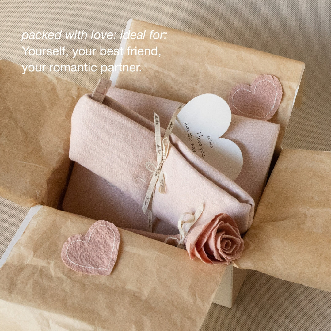 “Written in Love” Stationery Gift Set with Rose