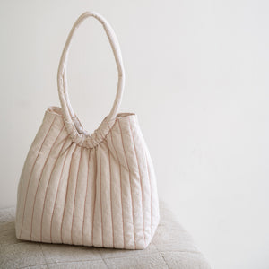 Rosette Ruched Bag