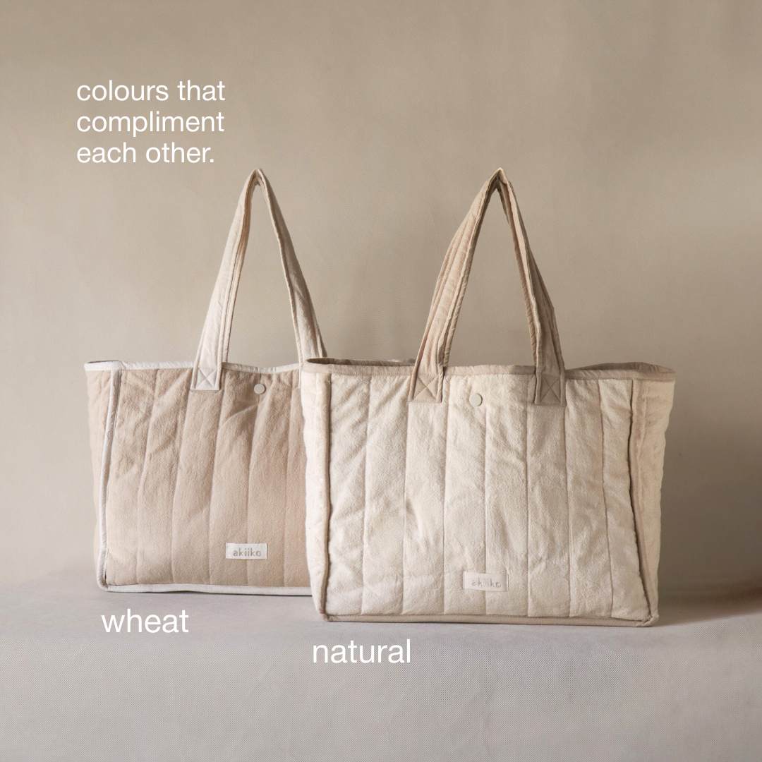 Crinkle Outline Tote Bag - akiiko 8