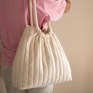 Rosette Ruched Bag