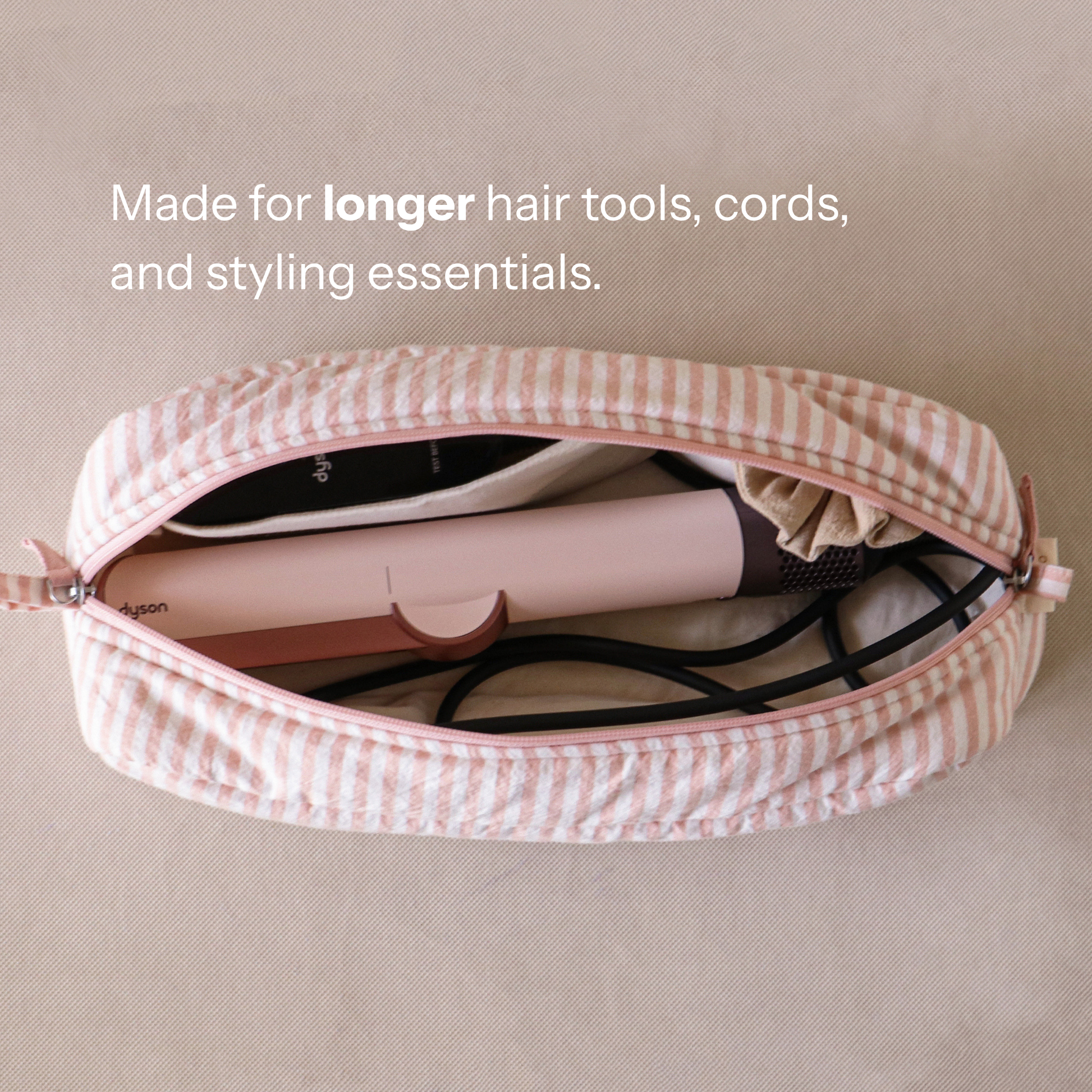 Puff Long Curl Pouch for Hair Supplies
