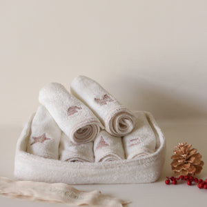 Snowy Face Towel Tray (pack of 6)