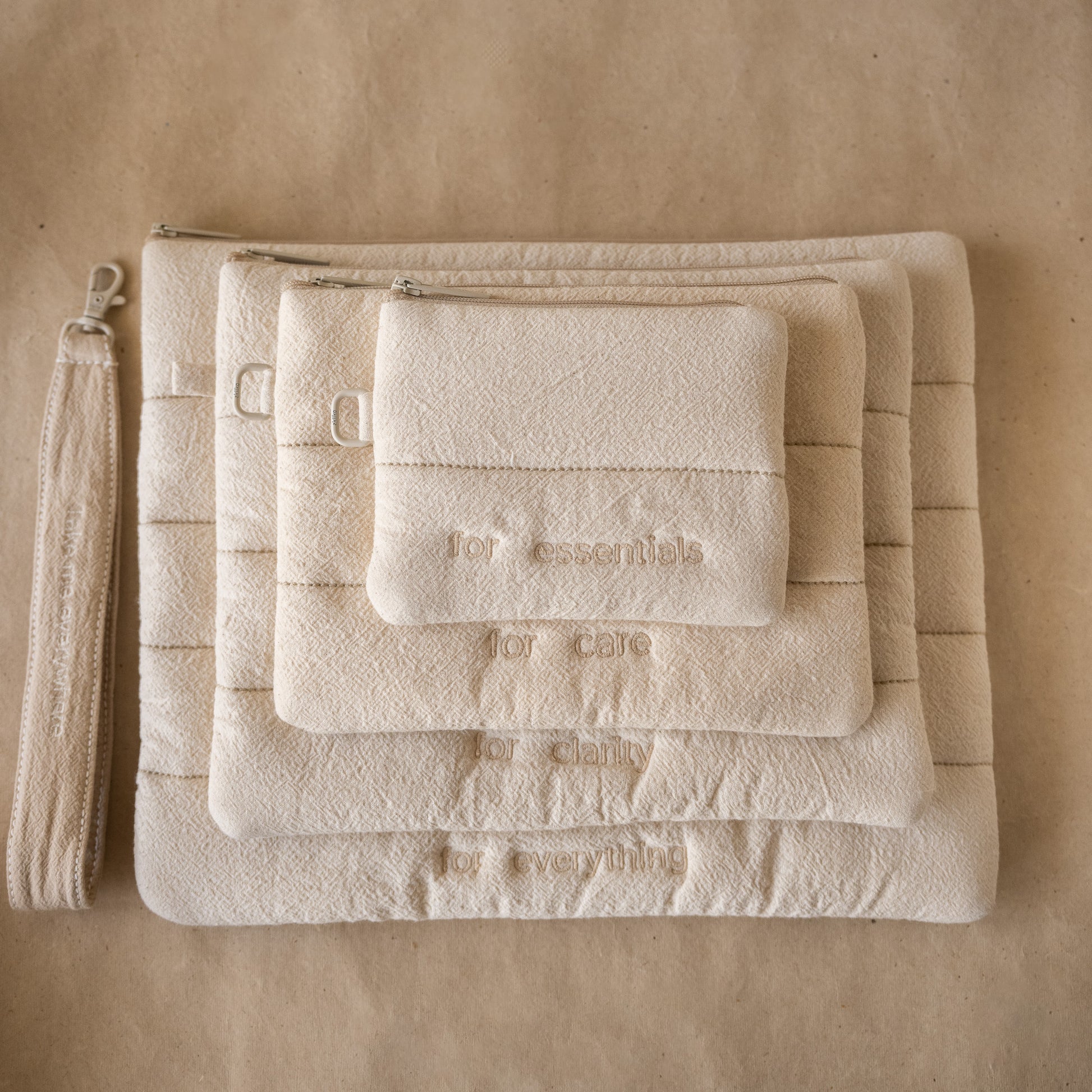 Crinkle Flat Pouch (set of 4)