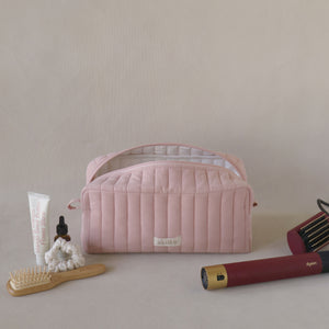 Crinkle Sectioned Long Pouch for Hair Supplies
