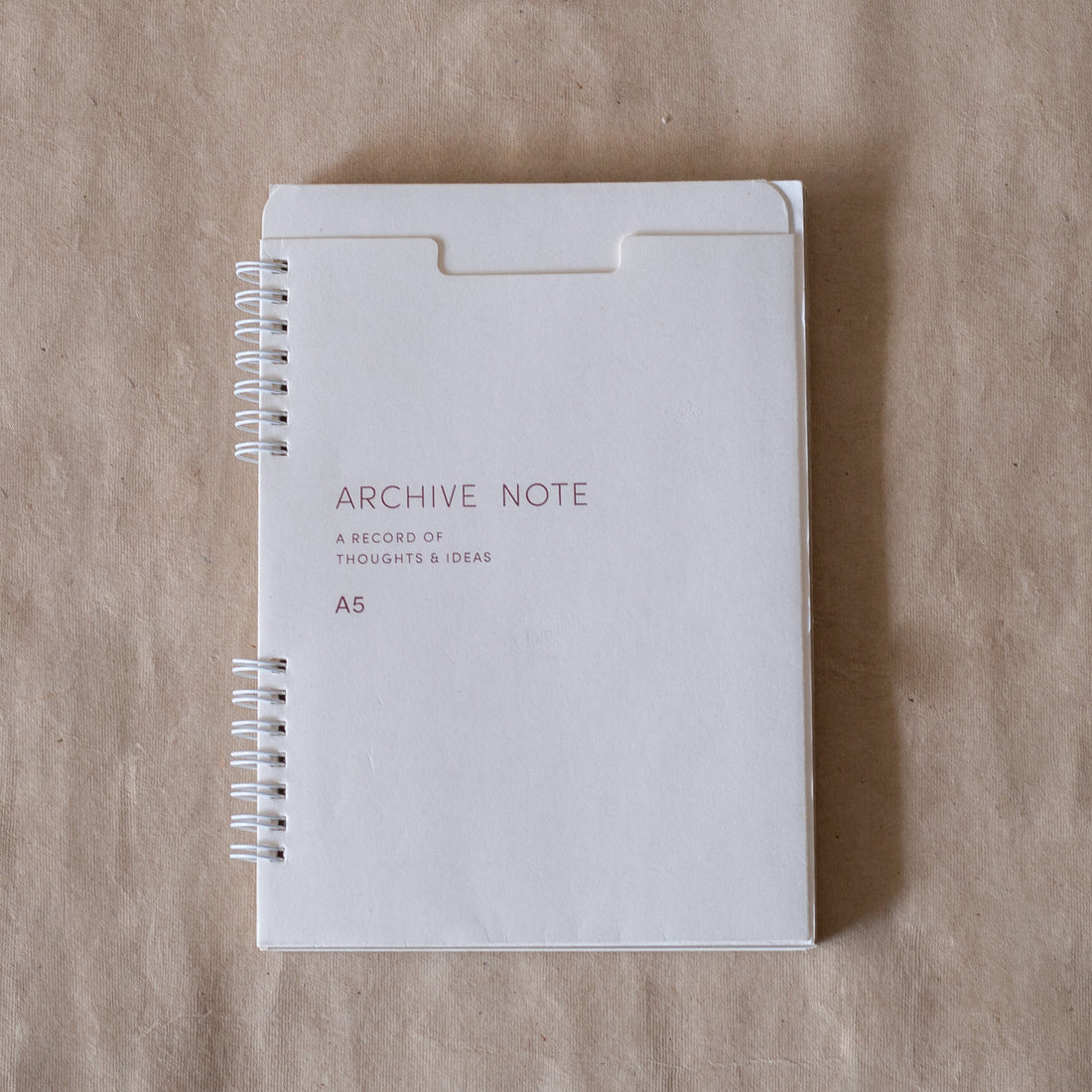 Archive Note - A5 Spiral Notebook Ivory – Eco Cotton Prod... – akiiko