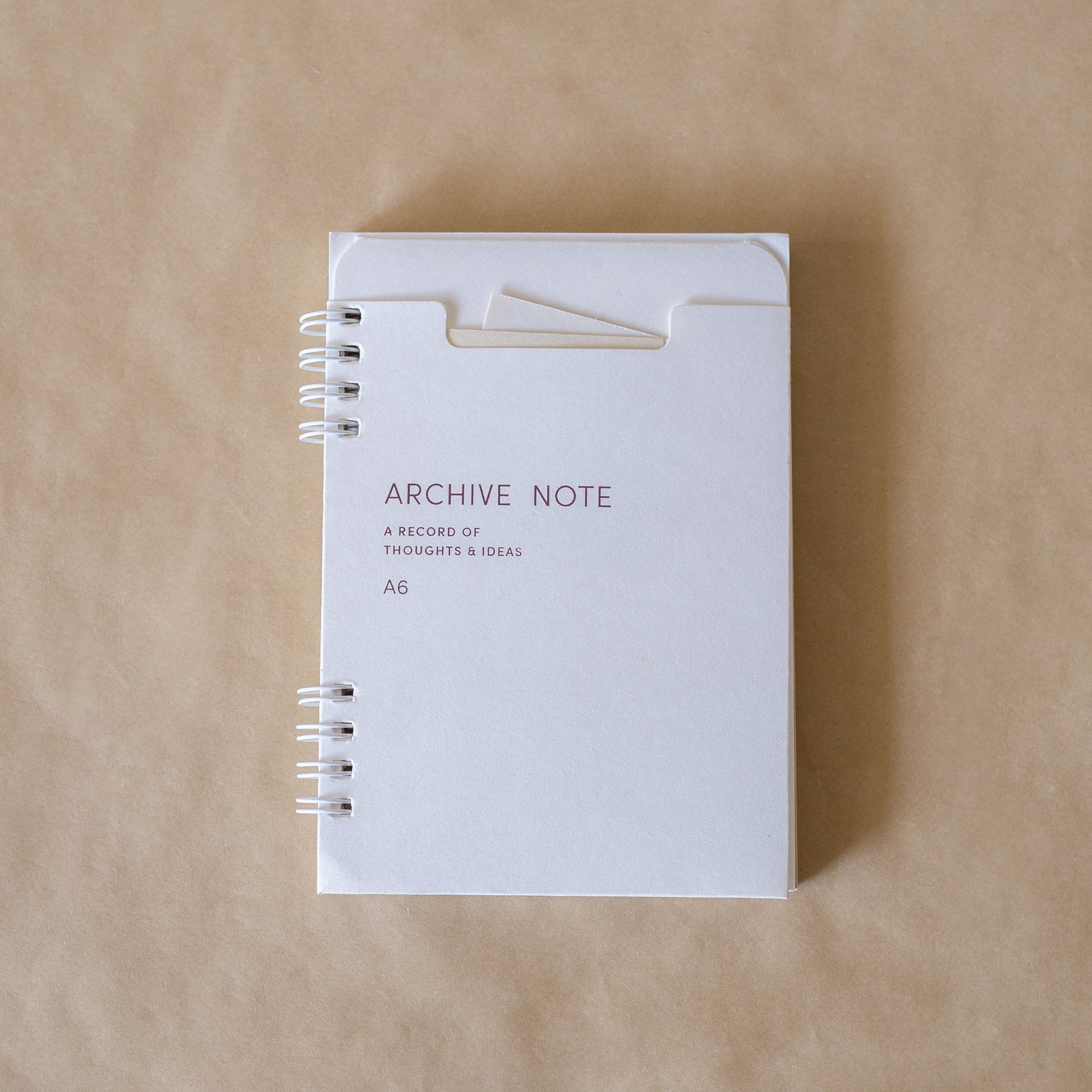 Archive Note - A6 Spiral Notebook