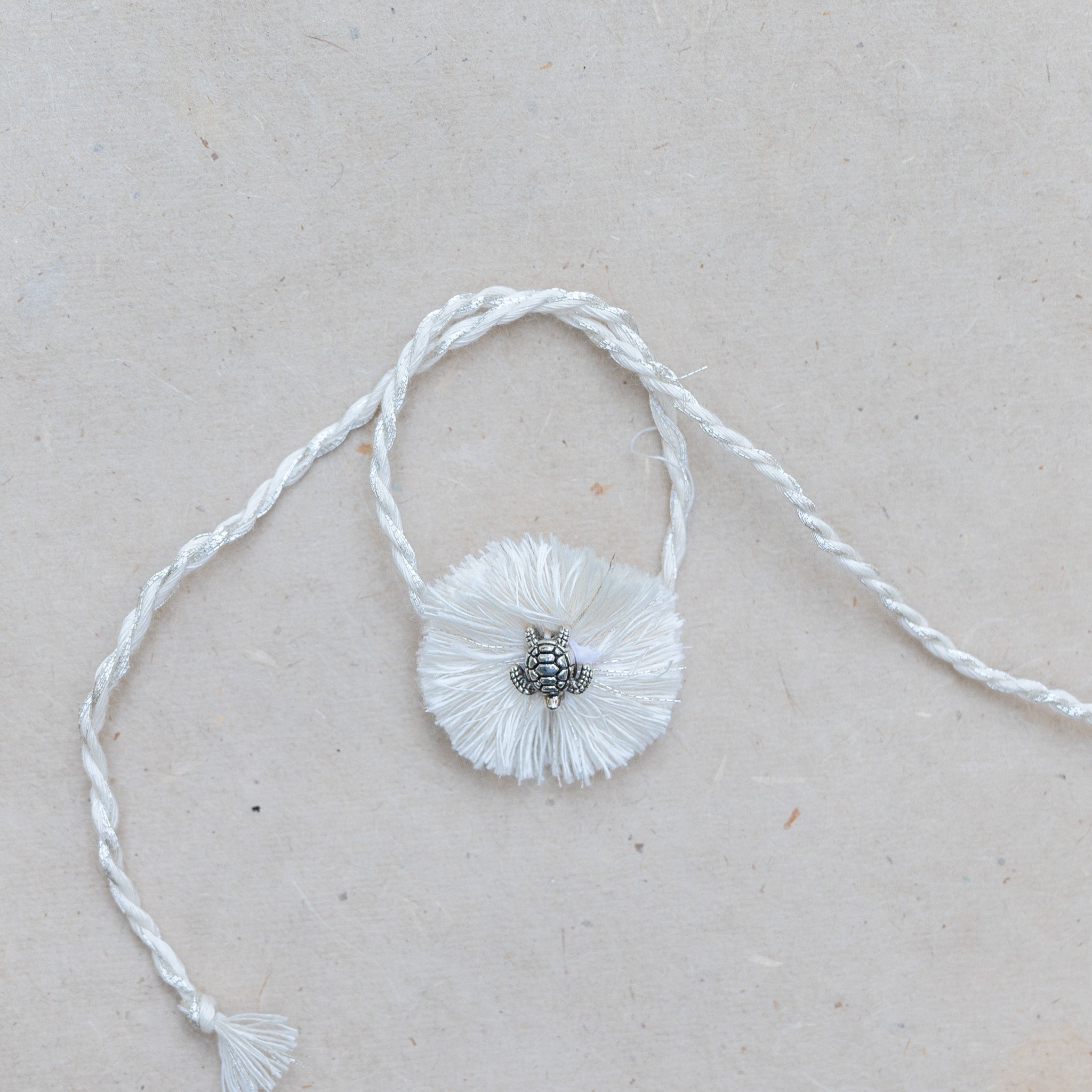 Turtle Raki Cotton Round Rakhi with turtle charm - Soft & Steady – akiiko