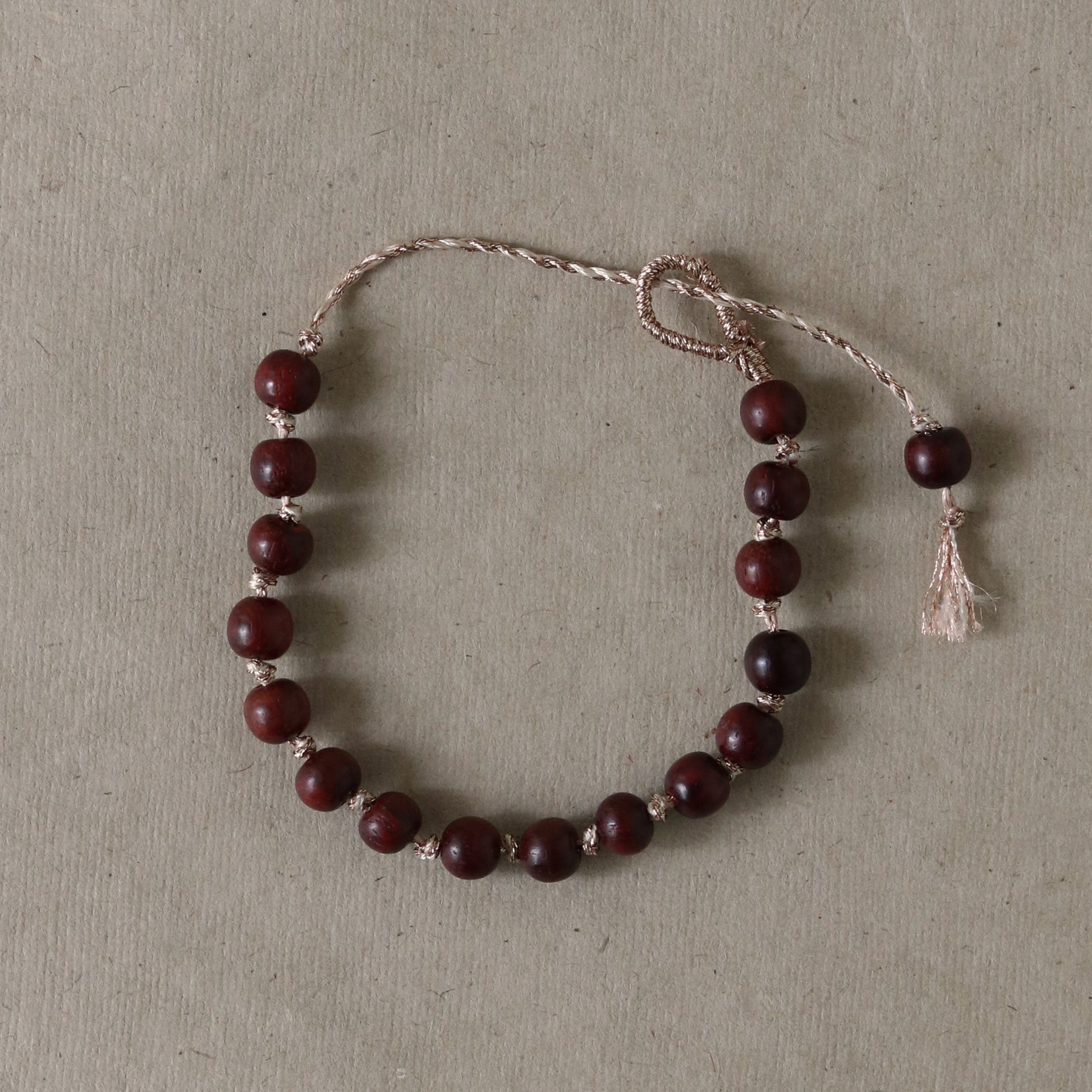Red Sandalwood Bead Rakhi
