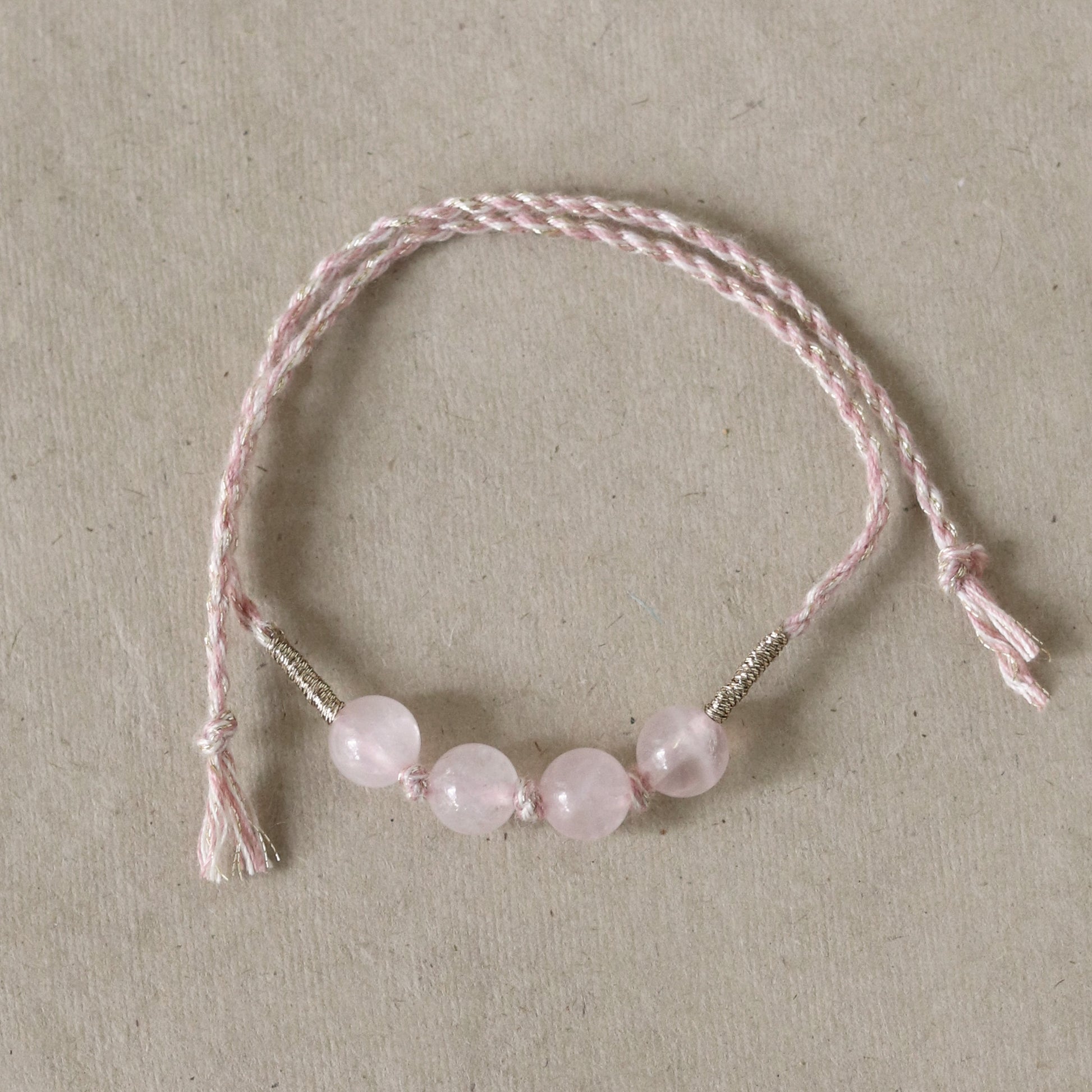 Rose Quartz Crystal Rakhi