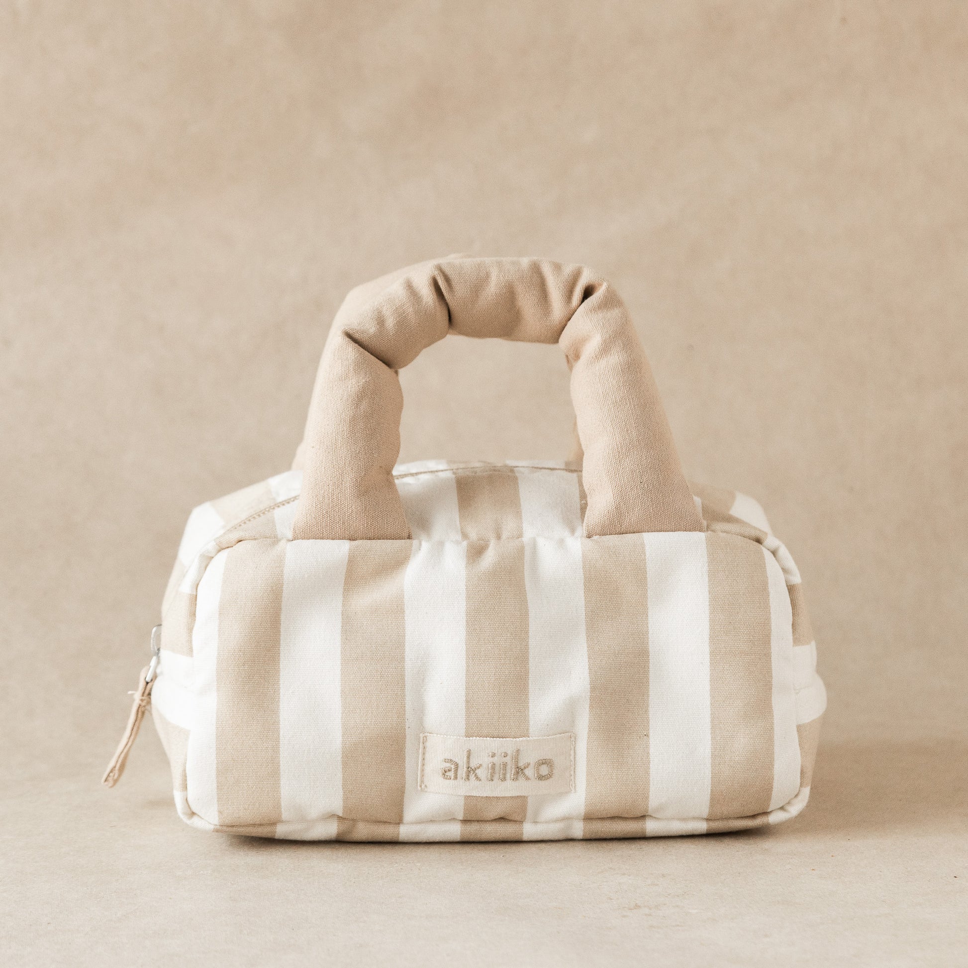 Puffy Stripe Handbag (Chai Line)