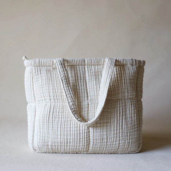 Fyra Grid Tote - Natural