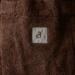 Cloud Tote (Large) in soft cotton terry with broad shoulder strap