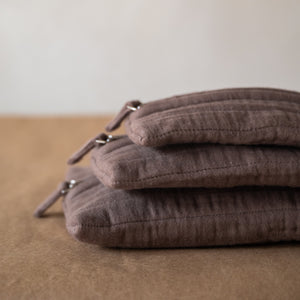 Fyra Rectangle Pouches set in three sizes, flat and compact