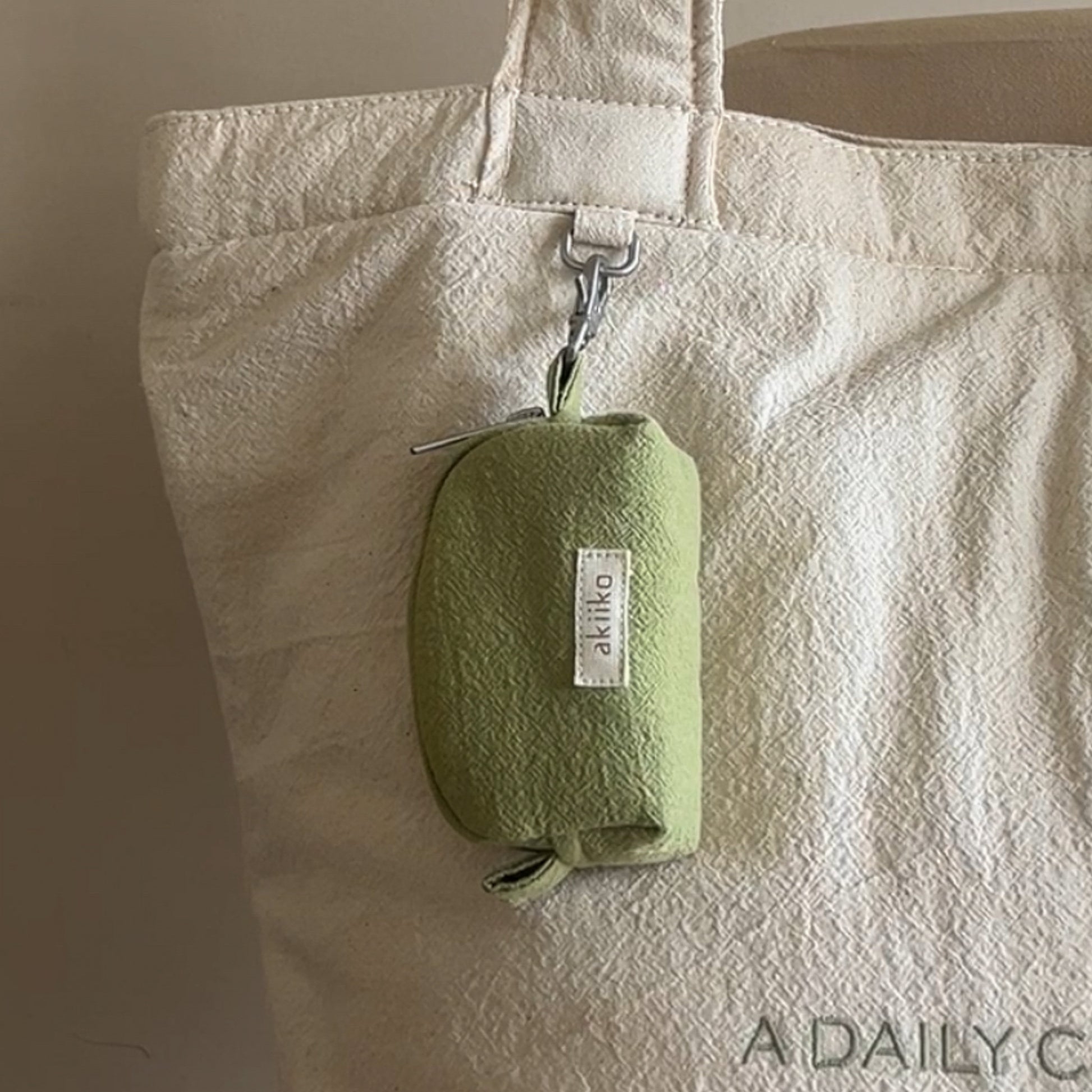 Matcha Mini Curl Pouch - Bag charm - akiiko 2
