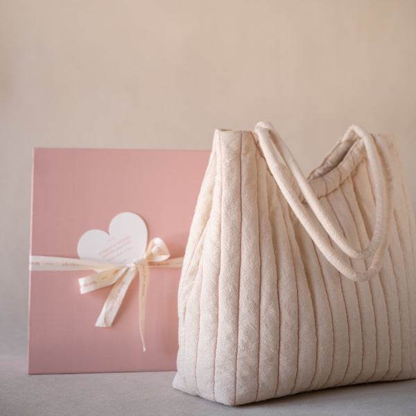 Rosette Ruched Bag