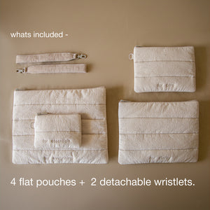 Crinkle Flat Pouch (set of 4)