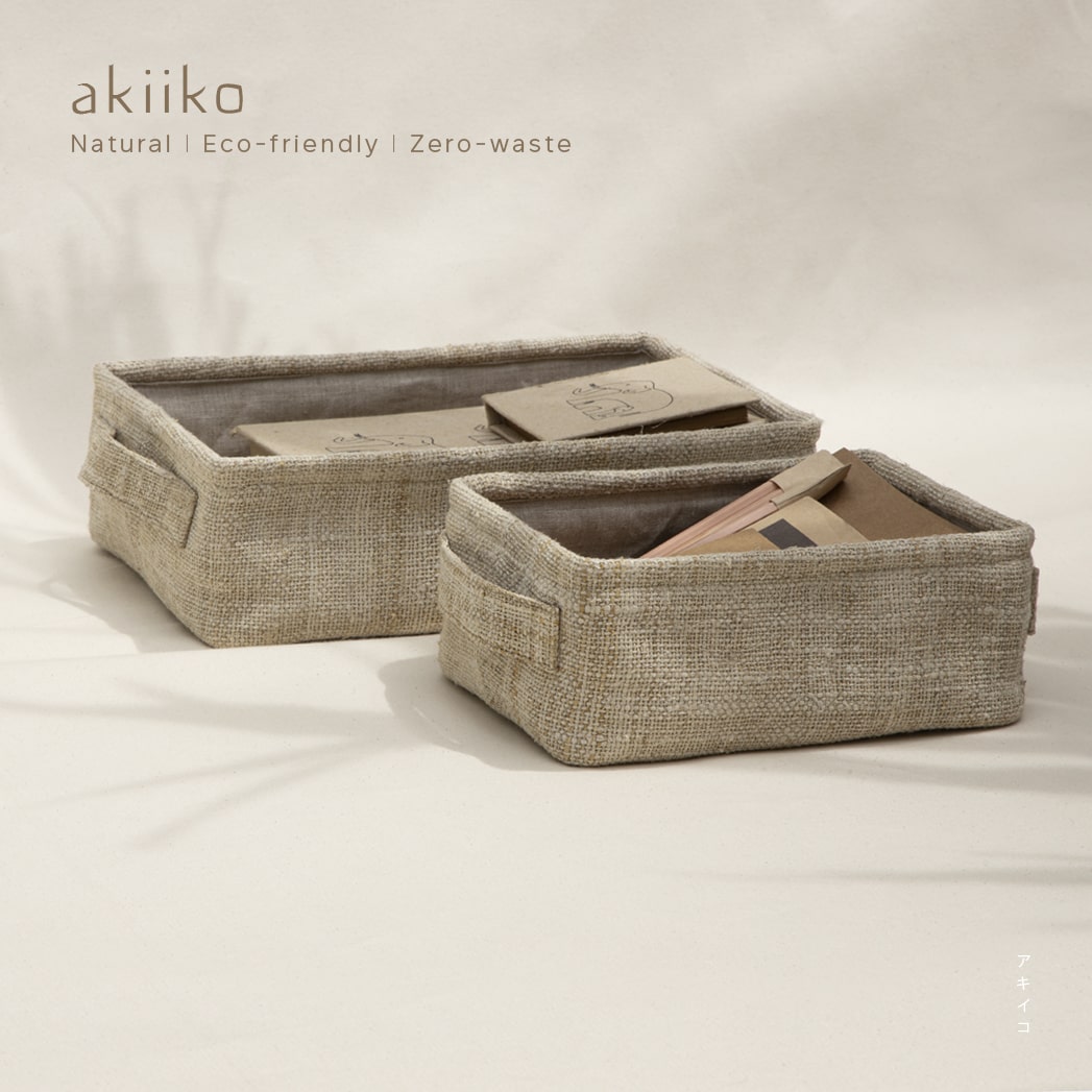 Set of Hemp Storage Trays
