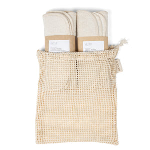 Bamboo Cotton Facial Towels (Pack Of 6)
