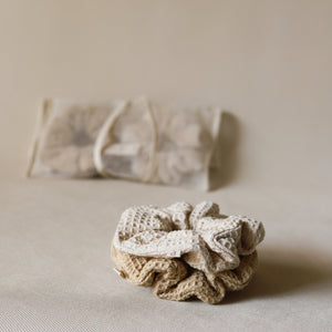 Waffle Scrunchies (Set Of 2)