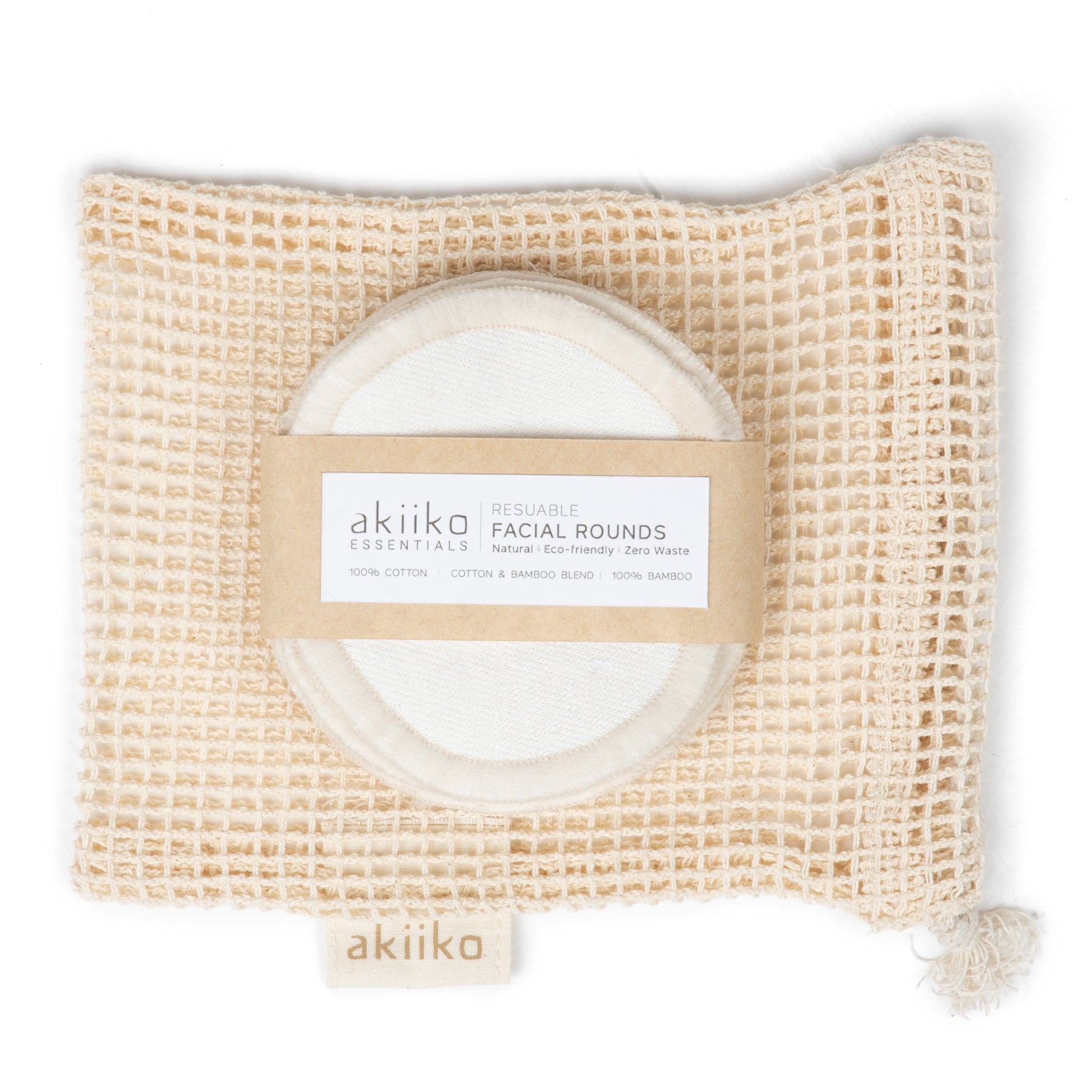 Bamboo Cotton Facial Rounds (Pack Of 6)