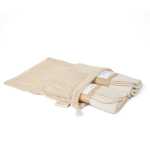 Bamboo Cotton Facial Towels (Pack Of 6)