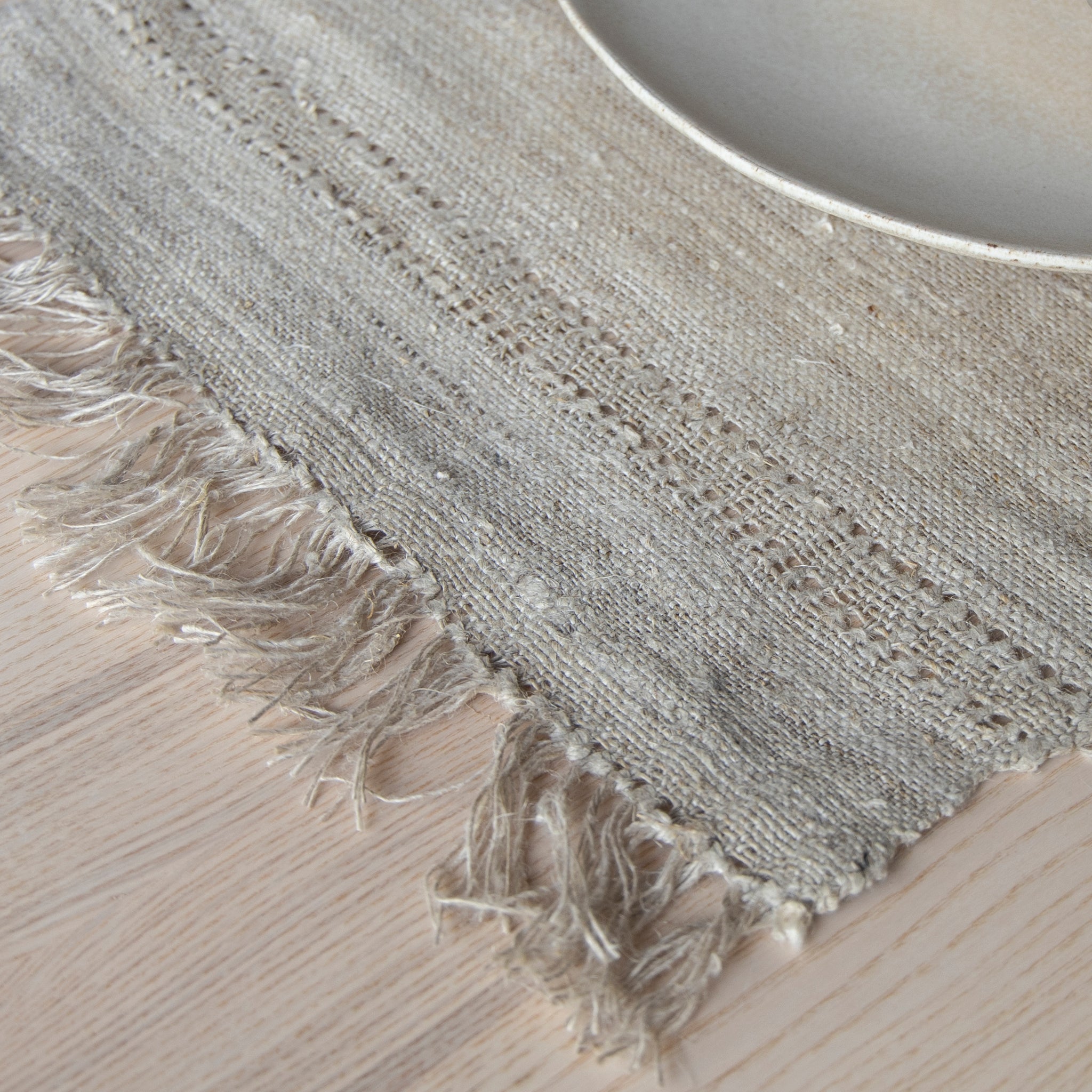 Fringe Hemp Tablerunner